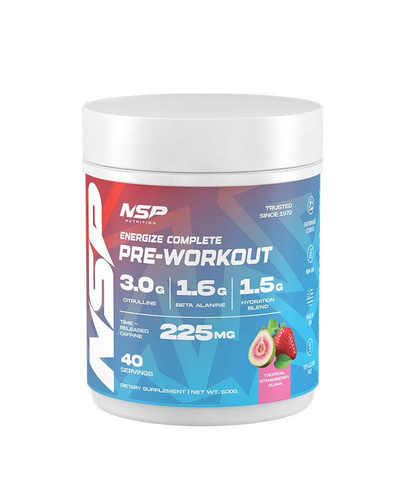 Energize Complete Pre-Workout & Pump Blend Vitamins & Supplements | NSP Nutrition
