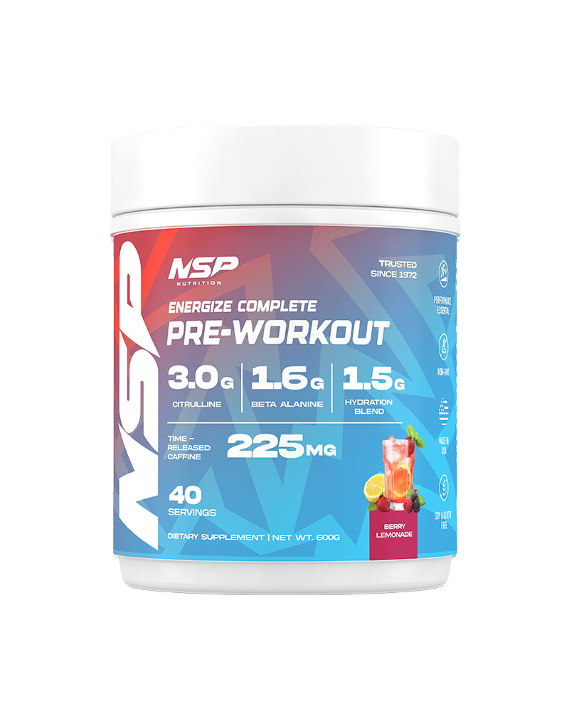 Energize Complete Pre-Workout & Pump Blend Vitamins & Supplements | NSP Nutrition