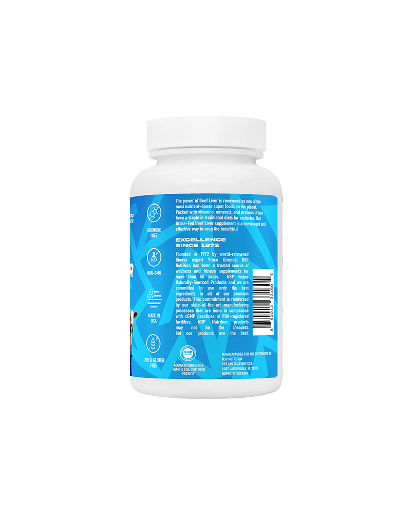 Grass-Fed Beef Liver Capsules Vitamins & Supplements | NSP Nutrition