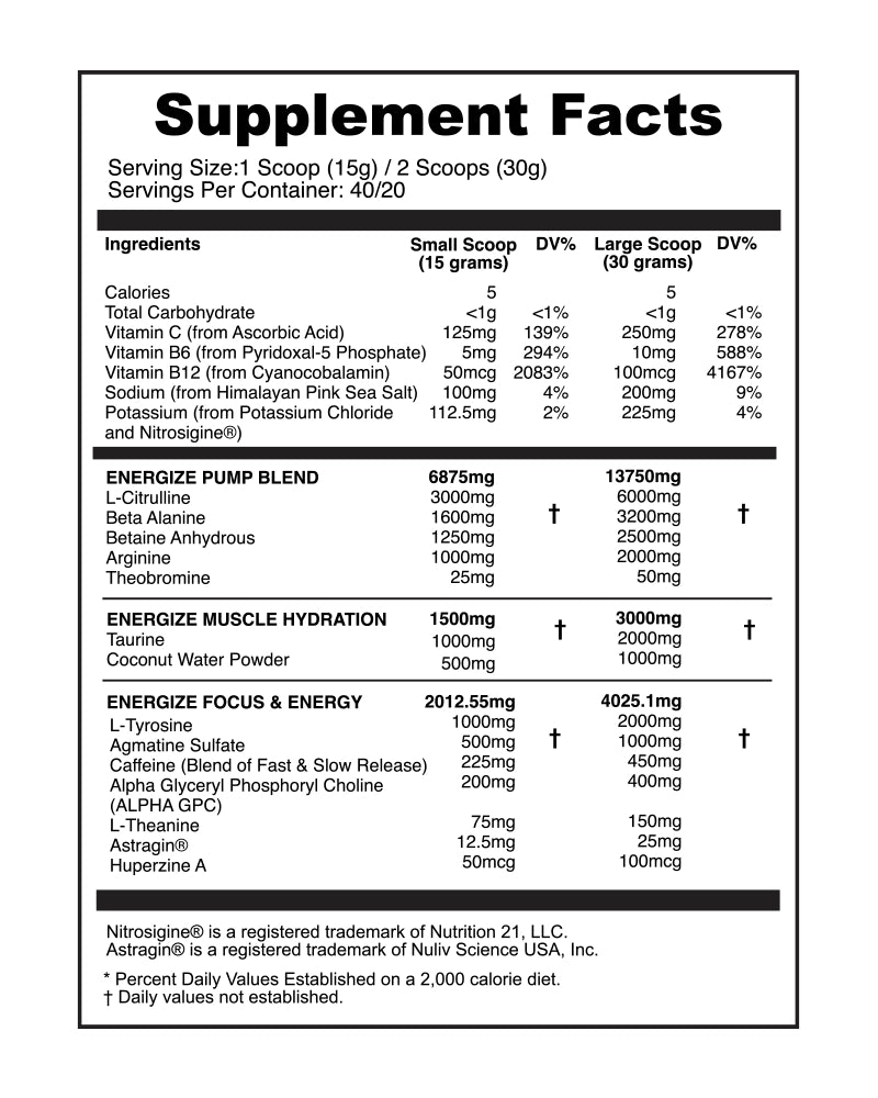 Trial Size - Energize Pre Workout Strawberry Guava