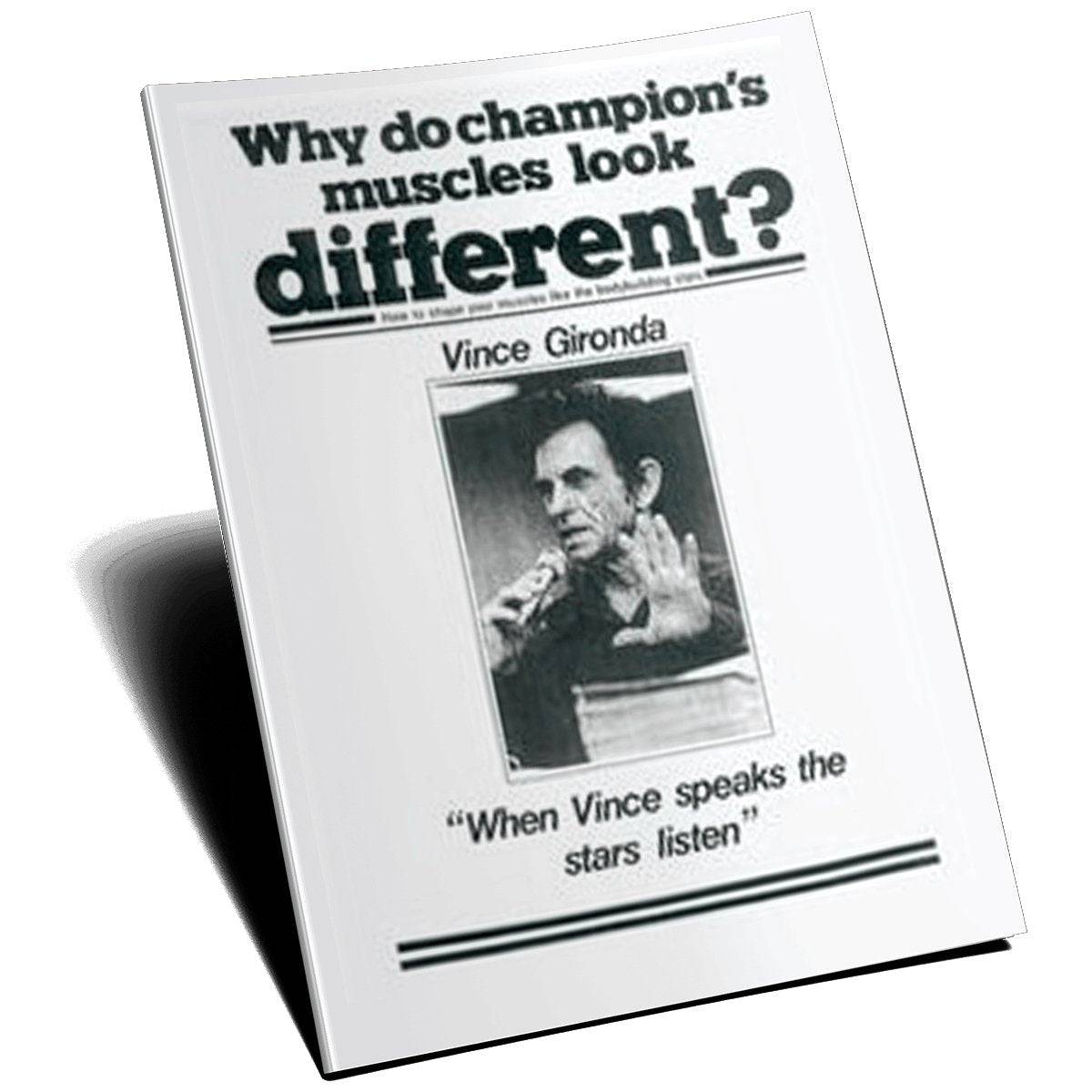 Why Do Champions' Muscles Look Different? by Vince Gironda Book | NSP Nutrition
